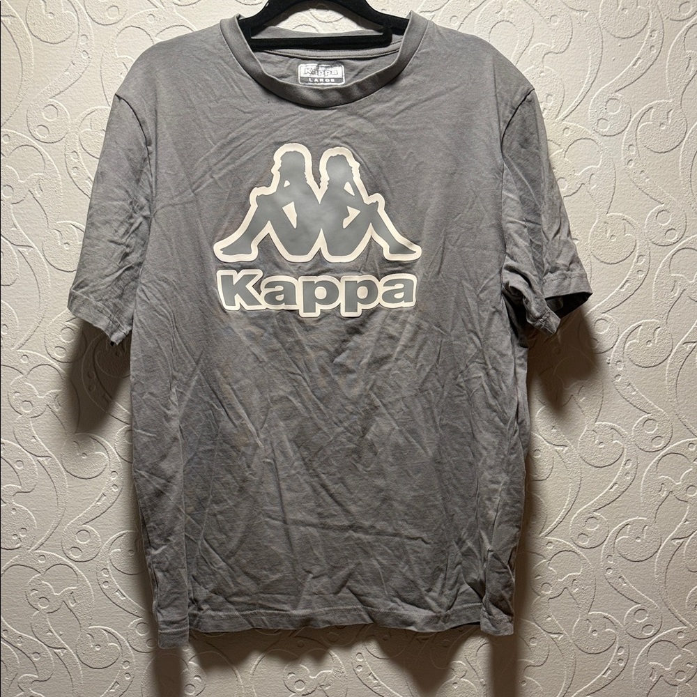 Kappa Charcoal Tee with Iconic Logo